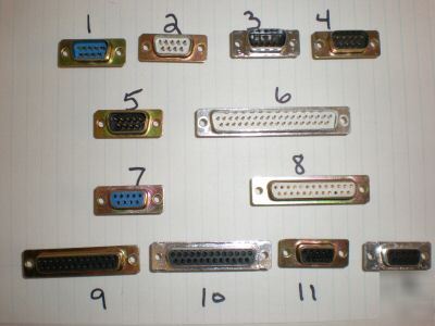 269 male / female amphenol sub-d connectors 