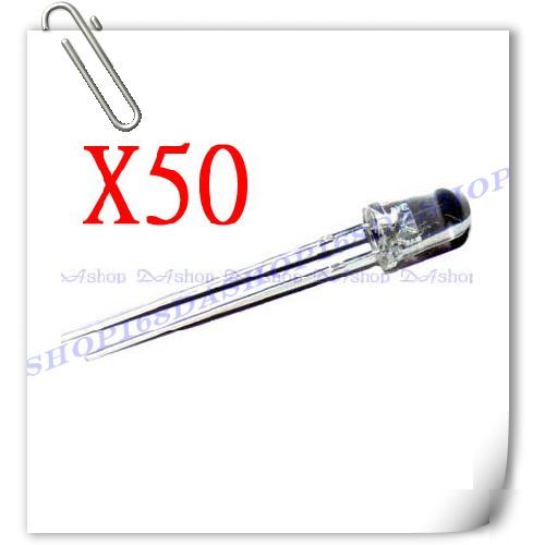 50 pcs 5MM led seven 7 bright color bulb light 99-634