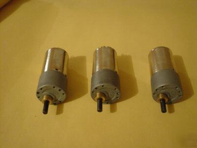 Dc motor lot of 3 metal gear motors robot motors