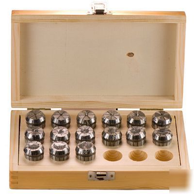 ER25 15 piece metric collet set 2MM - 16MM