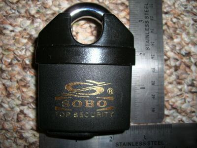 High security padlocks 4 gate bike door truck hasp lock