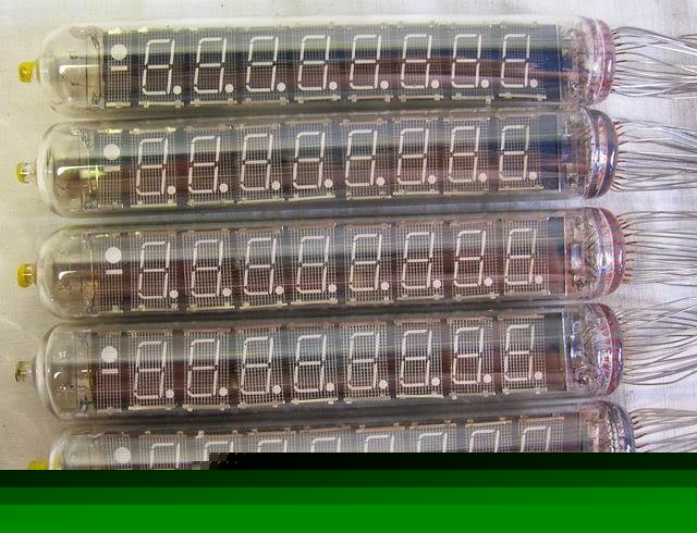 New vfd nixie tubes iv-18 large multisegment 5 tubes