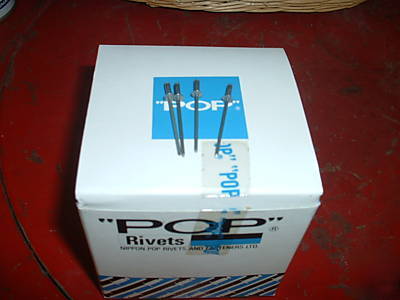 Pop rivets aluminum 20 1000 box 3/16 head - 3/32 body 