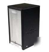 Black hynap tall fold open face napkin dispenser