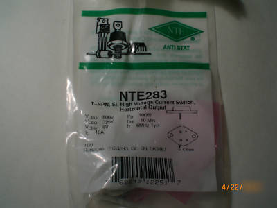 Lot of 5 NTE283 npn high volt. switch ge-36 SK3467
