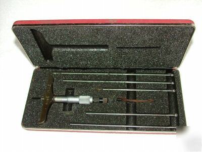 Machinist tool, starrett depth micrometer # 445BZ-6RL