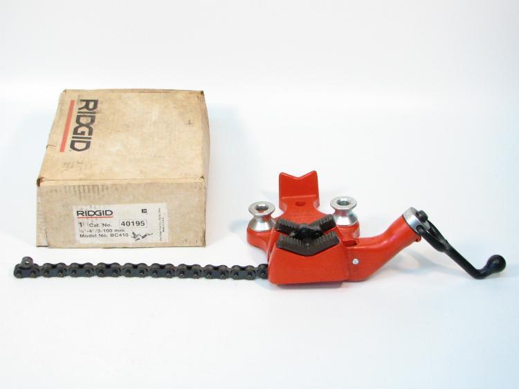 New ridgid 410 bench chain vise 1/8-4