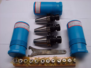 New techniks - ER20 collet chuck, collet set + wrench - 