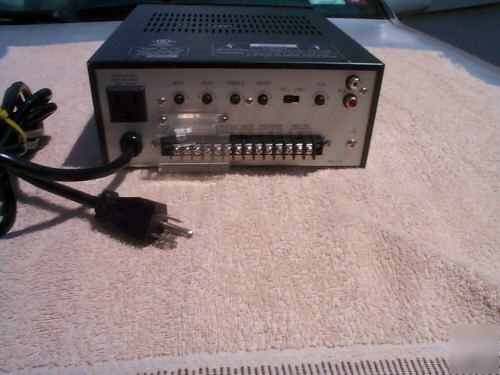 Toa bg-115 telephone music paging intercom amp 