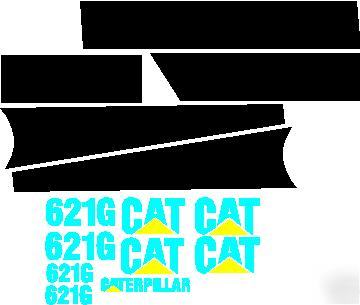 Decals for cat, dresser, wabco, deere, michigan scraper