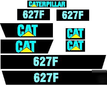 Decals for cat, dresser, wabco, deere, michigan scraper