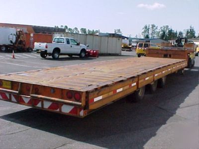 1986 trail king 48-foot drop deck trailer