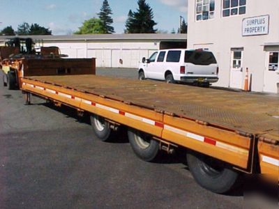 1986 trail king 48-foot drop deck trailer