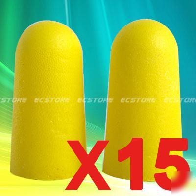 30 x foam ear plugs noise reduction hear saver snoring