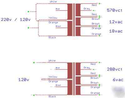 Custom audio electronics tube amp toroidal transformer