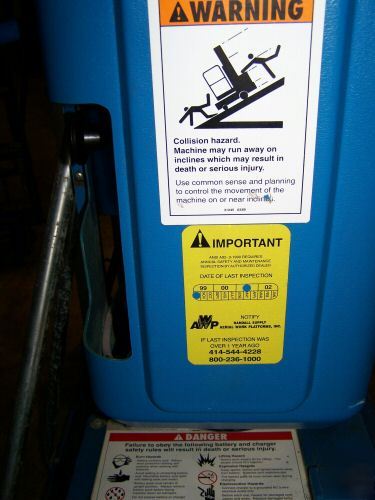 Genie 24' man lift iwp-24 350 pound battery operated 