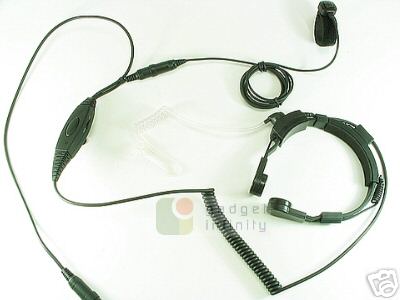 Medium duty vox throat mic for motorola 2-pin w/ptt