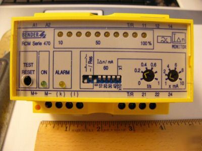 New bender ac ground fault monitor RCM475LY-71 in box