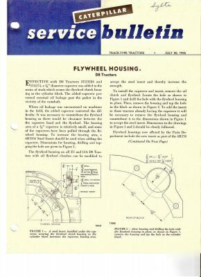 Original caterpillar july 20, 1955 service bulletin