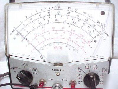 Triplett 850 volt-ohmmeter vacuum tube amp radio test