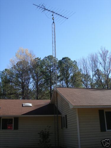 Antenna tower 40 ft cb tv ham radio located in georgia