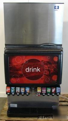 Cornelius 10 head fountain pop disp, ice machine, CO2