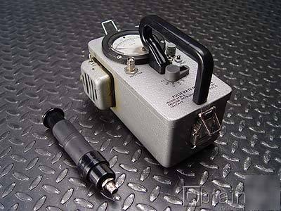 Eberline model prm-6 pulse rate meter geiger w/ wand