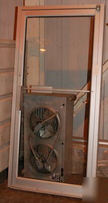 Glass door and aluminum frame