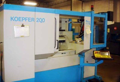 Koepfer 200 7-axis cnc universal gear hobber-low hours