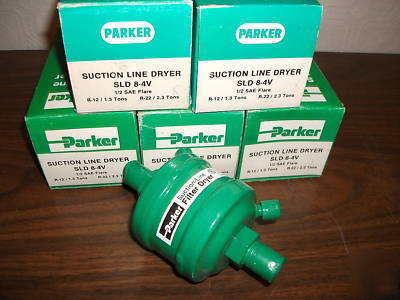 Lot of 5 parker sld 8-4V suction line dryers 1/2