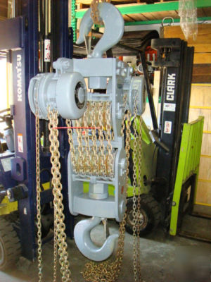 New chester zephyr 25 ton hook chain hoist in the crate