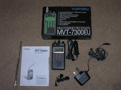 Yupiteru mvt - 7300EU radio scanner good condition