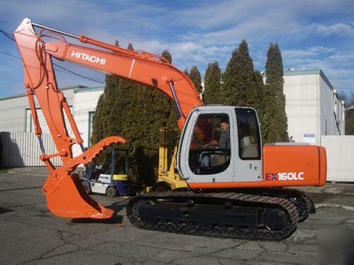2001 hitachi ex 160 lc with hydraulic thumb