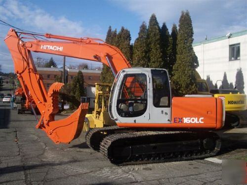 2001 hitachi ex 160 lc with hydraulic thumb