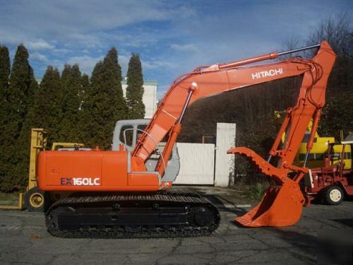2001 hitachi ex 160 lc with hydraulic thumb