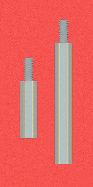 Asst (21) hex nylon electronic standoffs, 7/8