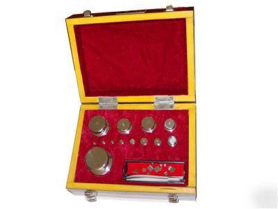 Calibration weights set M1 precision 1MG-1KG wood box 