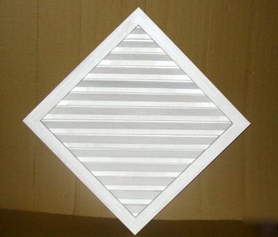 Diamond shape gable end louver vents / wood louvers