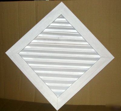 Diamond shape gable end louver vents / wood louvers