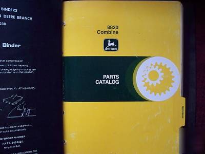 John deere 8820 combine parts catalog manual