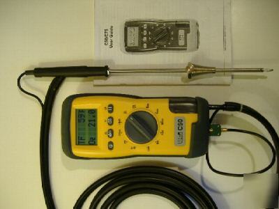 Like new uei C50 combustion gas analyzer analyser hvac