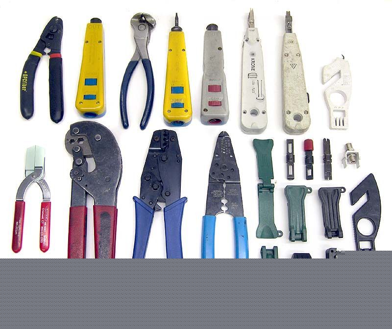 Lot harris impact tools crimper stripper fiber buffer