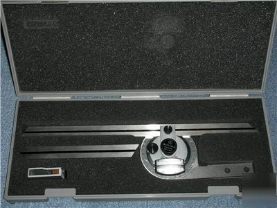 Mitutoyo 187-904 universal bevel protractor in case exc