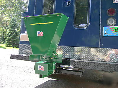 Motorized salt & grass seed spreader