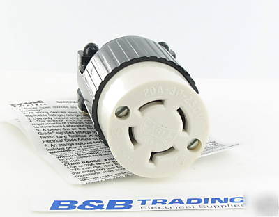 Nema L15-20 20A 250V 3 phase locking female connector