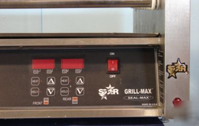 Star max 50 hot dog roller grill w/ polycarbonate cover