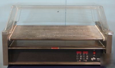 Star max 50 hot dog roller grill w/ polycarbonate cover