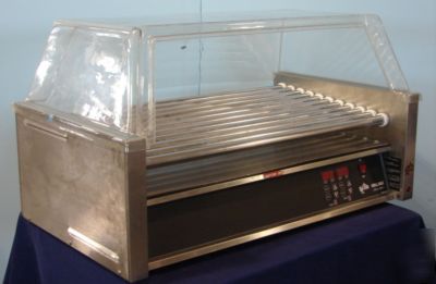 Star max 50 hot dog roller grill w/ polycarbonate cover