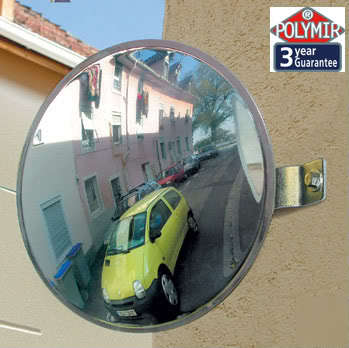 Unbreakable convex 2 way traffic safety mirror 30CM