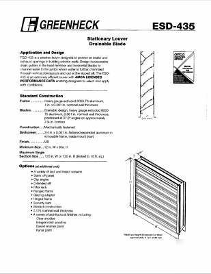 Large aluminum louvers